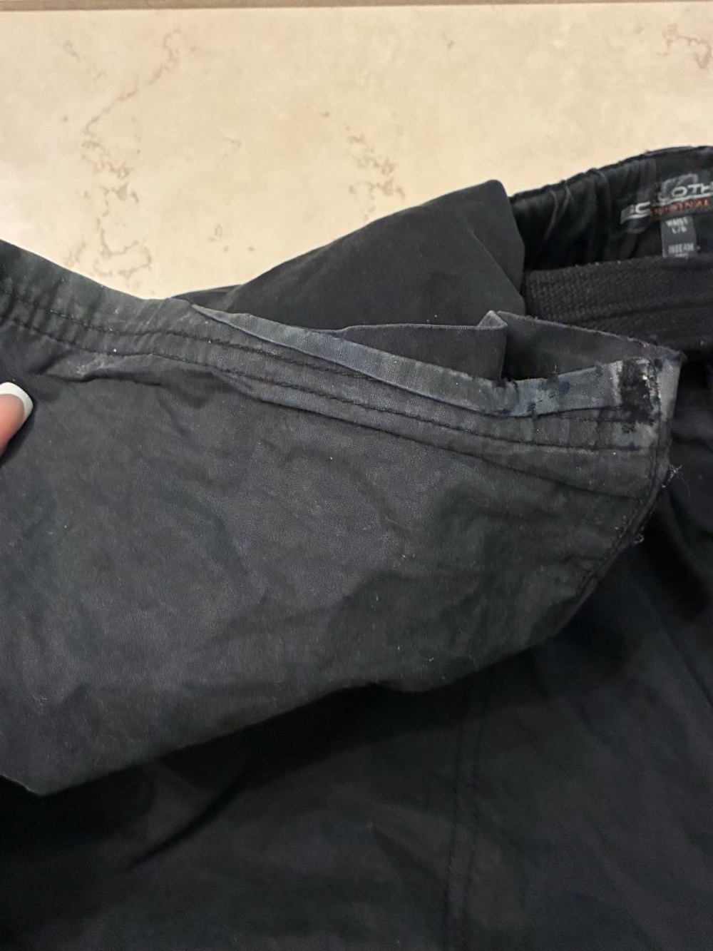Black Cargo Wide-Leg Pants/Shorts - Picture 8 of 8